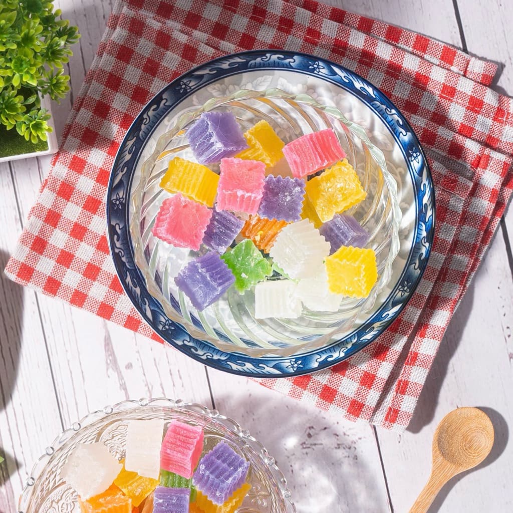 วุ้นกรอบใหญ่ (6 สี) 1 กิโลกรัม